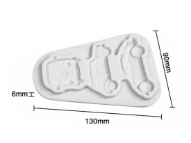 Molde silicona 3 autitos antiguos